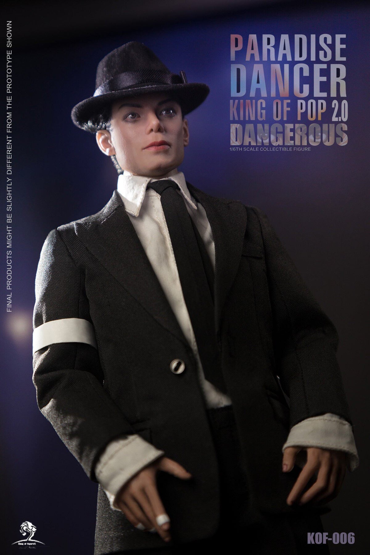 King of Figure KOF 1/6 Paradise Dancer 2.0 Jackson's Dangerous Journey Hair Transplant Action Figure