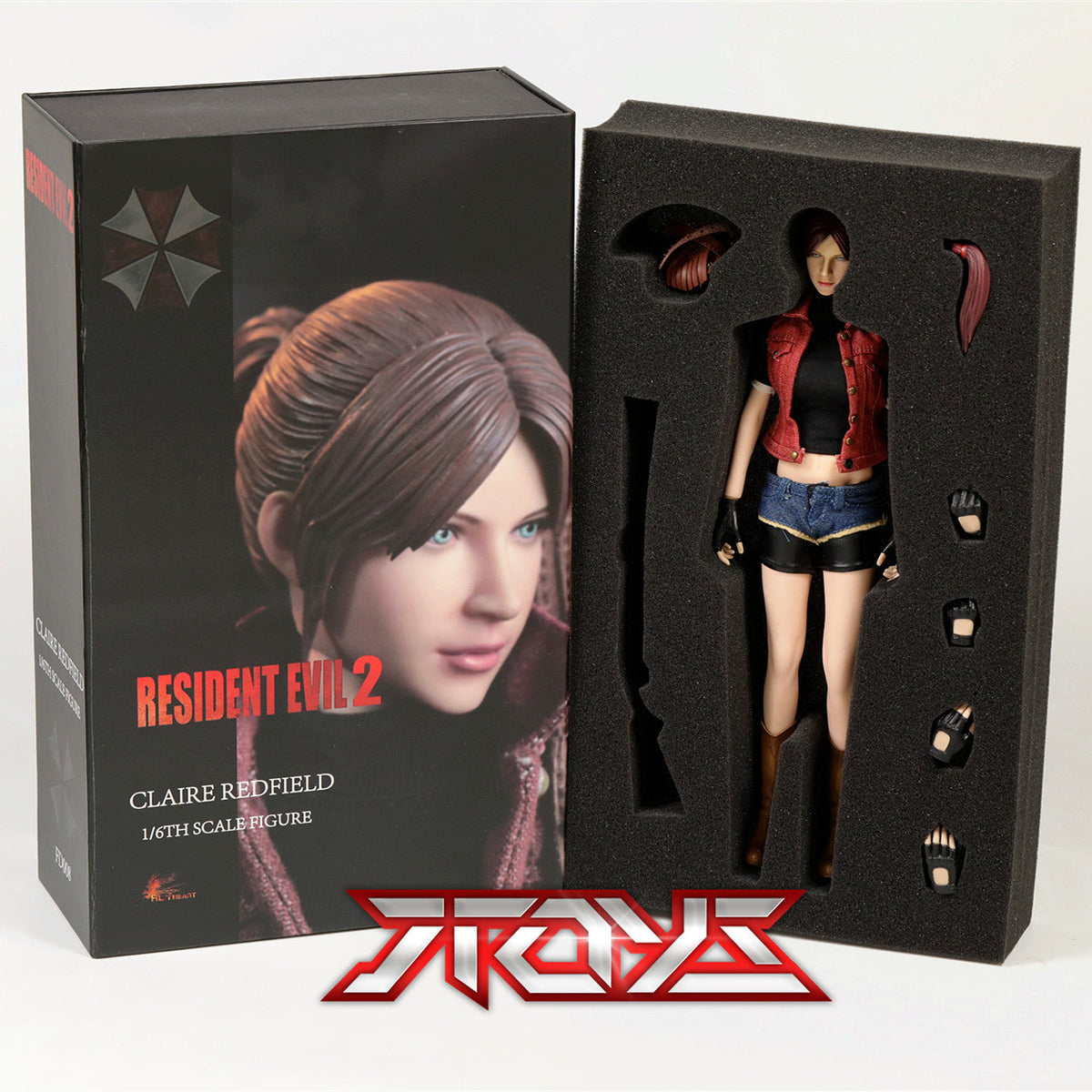1/6 HOT HEART Resident Evil Zombie Killer Girl Version Claire 2.0 Ms.Red FD008 Action Figure