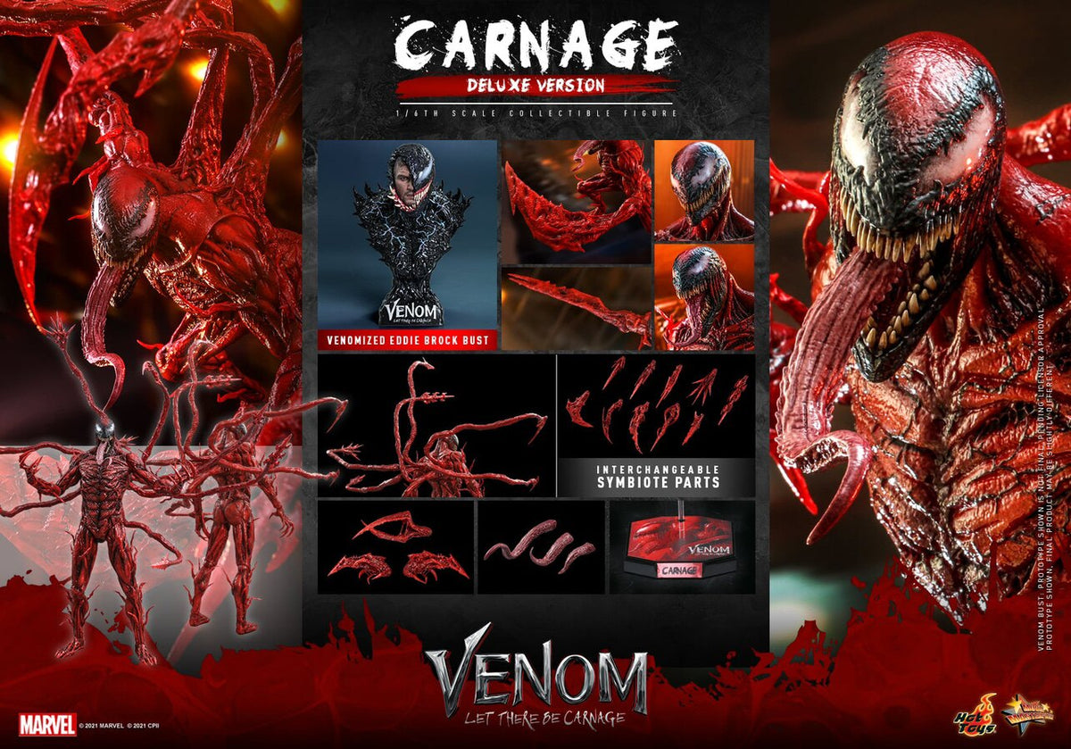 HOTTOYS HT 1/6 MMS619 MMS620 Venom 2 Carnage Carnage action figure