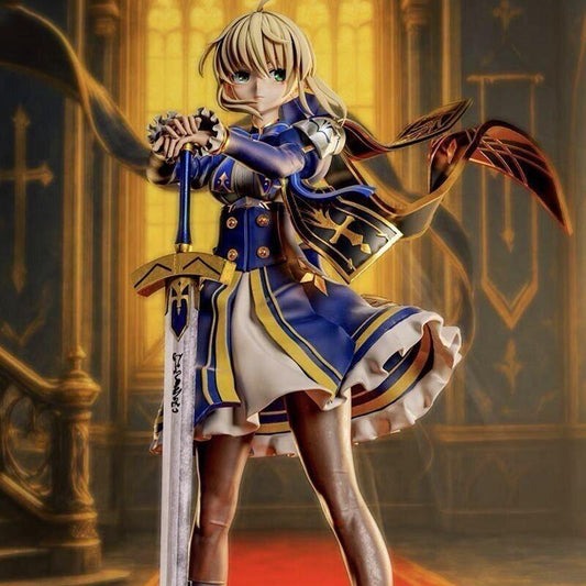 Altria Saber 28cm high 2.0 upgraded face sculpture scenery figure