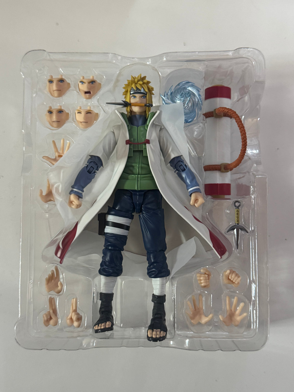 Bandai SHF Namikaze Minato Anime ninja figure Shippuden The Fourth Hokage Naruto 99  Action figures