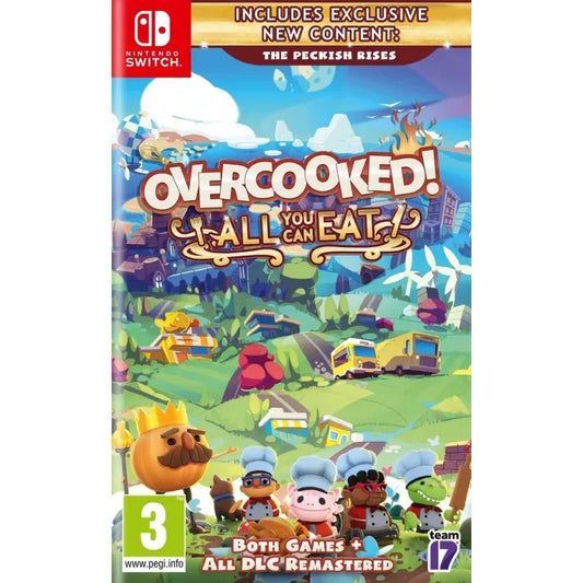 Overcooked game: all you can eat for nintendo switch pal eu - new original sealed