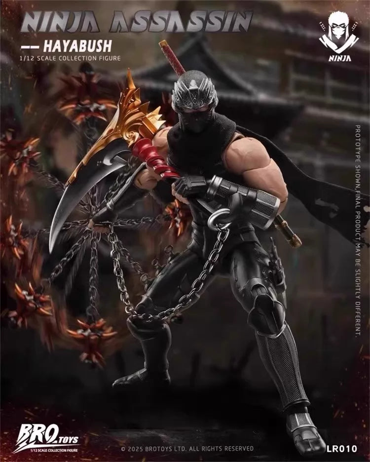BROTOYS Ninja Assassin Hayabusa Ninja Gaiden 1/12 Action Figure