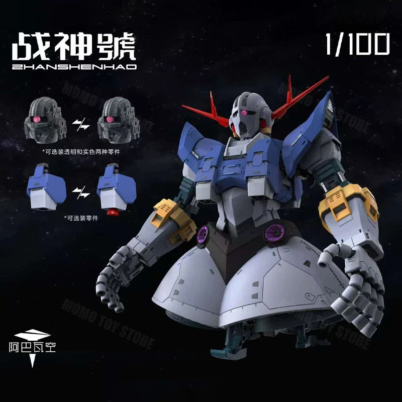 ABAWAKONG MODEL  MG 1/100 MSN-02 Zeong RG Enlarged Version Assembly Model Kits Plastic skeleton Robot Plastic Model Gifts Toys