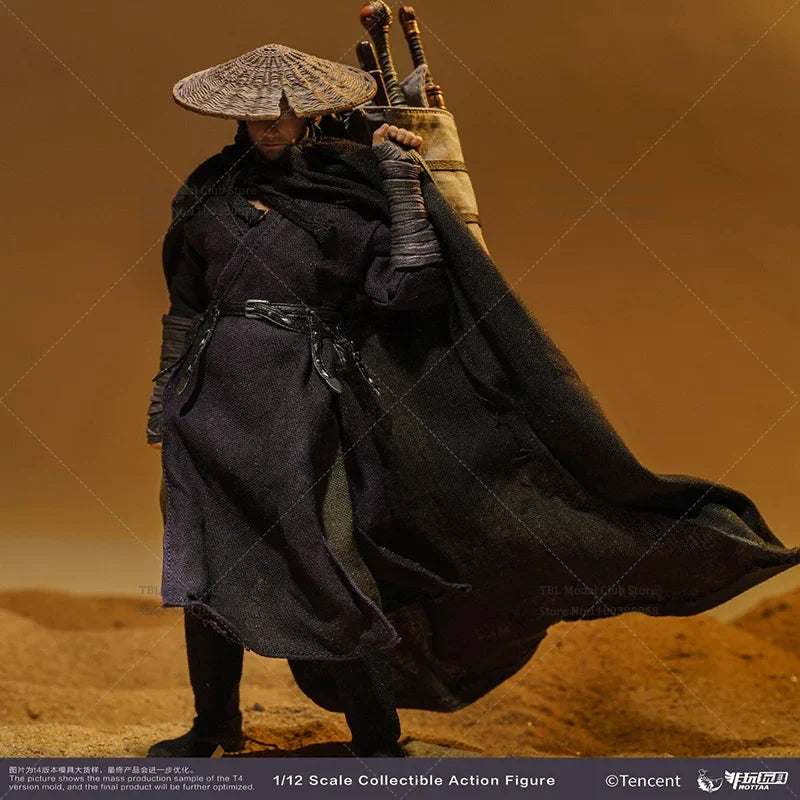1/12 Scale Martial Arts Comic Bounty Swordsman 6-inch Full Set Action Figure Soldier Height About 17CM Resin-Styled Hair Ver