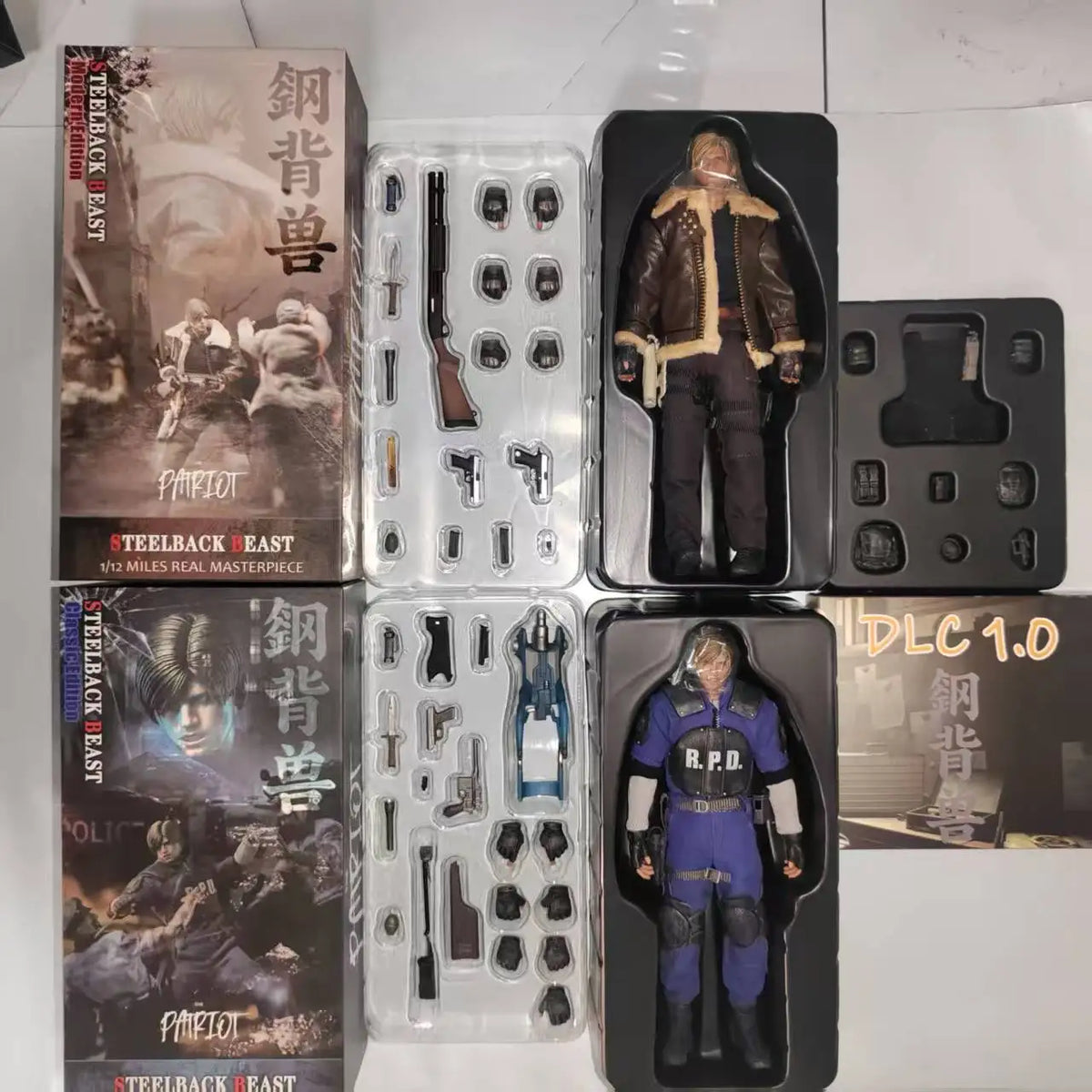 [24-Hour Shipping] Patriot Studio 1/12 Resident Evil Steelback Leon Movable Clothes Doll Soldier Figure Gift Collection