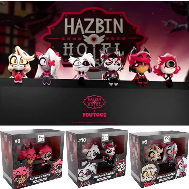 Official Hazbin Hotel Alastor & Characters Figure Set Official Youtooz Collectible Action Figures Toy for Fans