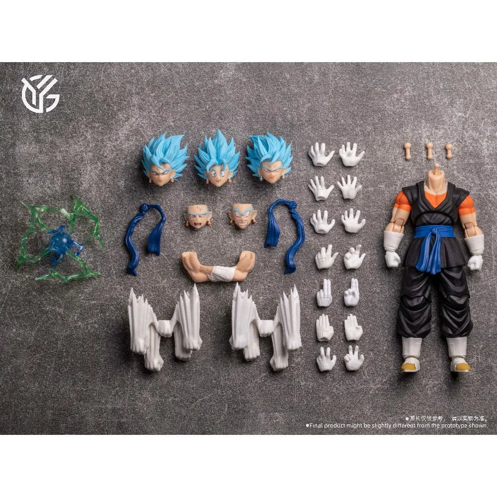 In Stock YGmw Studio OC Dragon Ball SHF Super Saiyan Fusion Warrior Vegito 07 Anime Action Figure PVC Figures Collectible Model