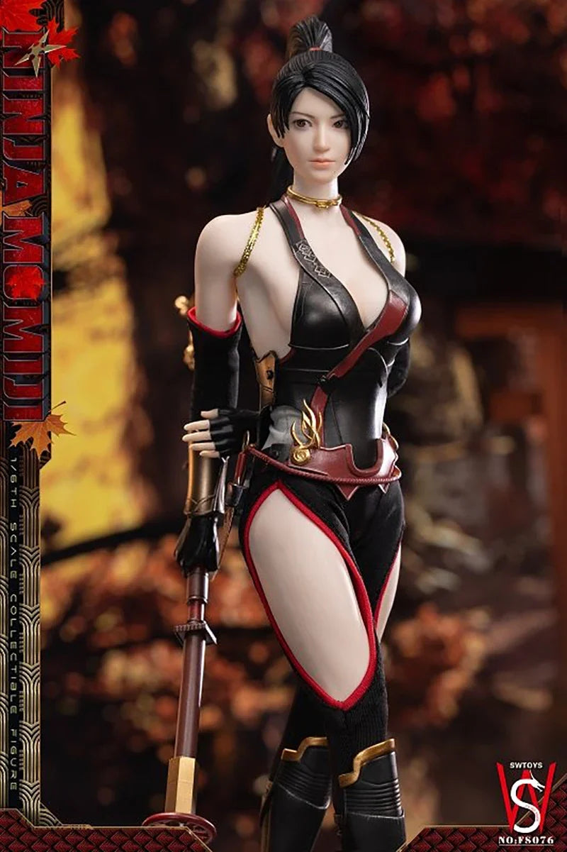In Stock SWTOYS FS076 1/6 Scale Female Soldier Ninja Mobile Eye Version Full Set 12-inches Action Figure Model Gifts