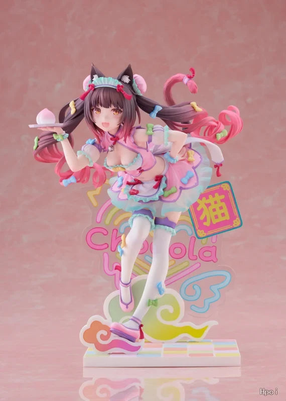 In Stock Original Claynel Nekopara Vanilla Chocola Yumekawa China Ver 1/7 Scale Figure Figure Ornaments Gift Cartoon Anime Toys