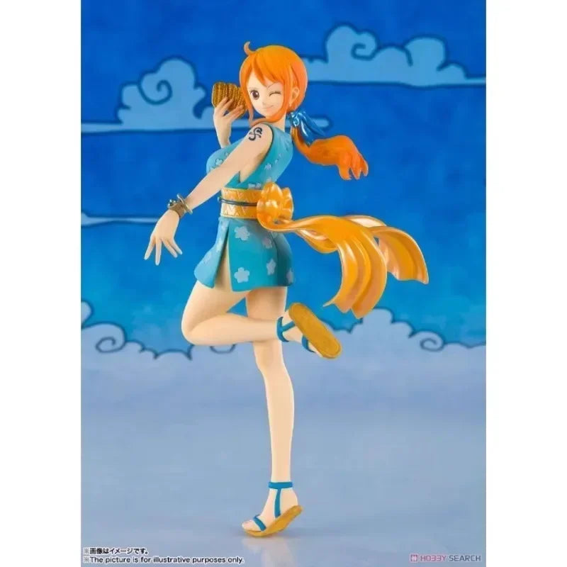 BANDAI Original Figuarts ZERO Wano Country Nami One Piece Anime Action PVC Figure Modello Decoration Toys Boys and Girls Gifts