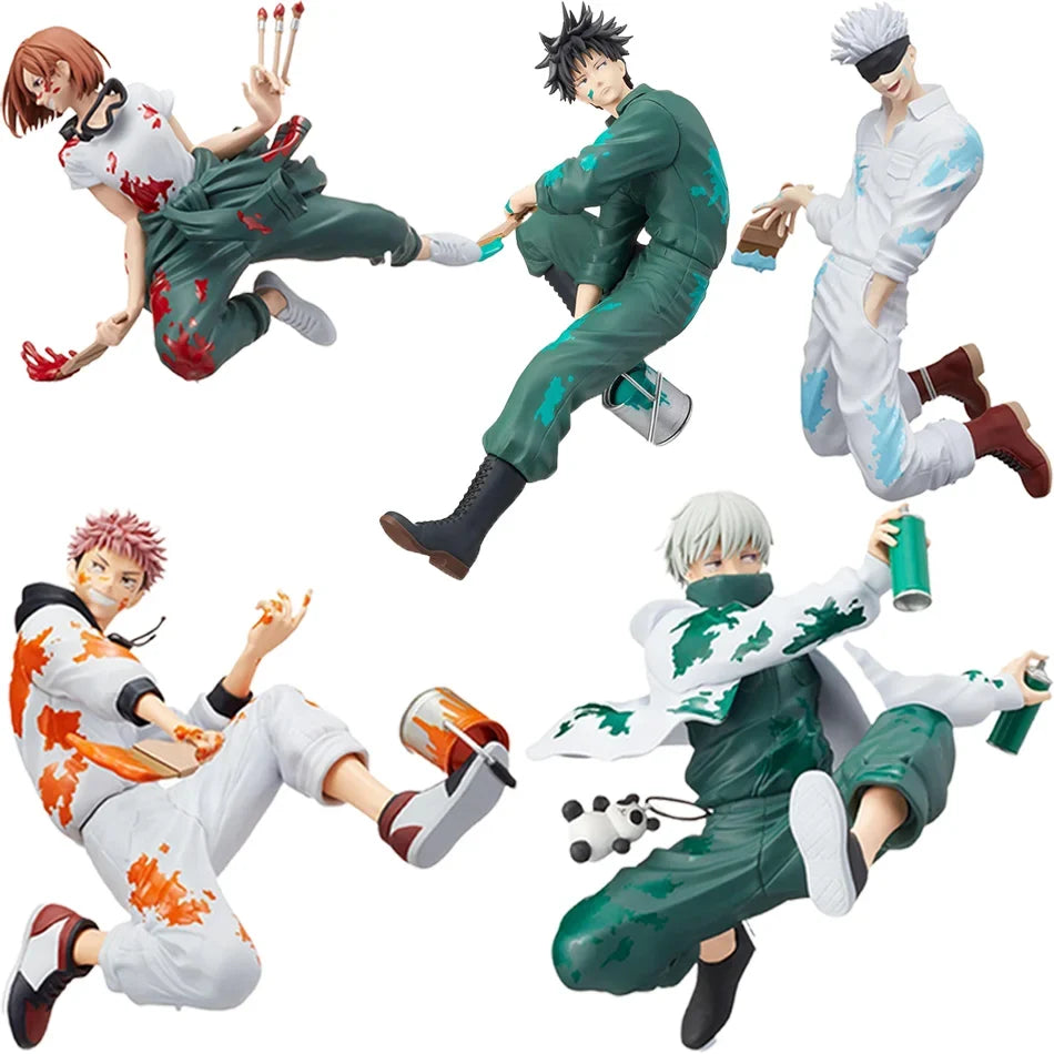 New Graffiti Battle Jujutsu Kaisen Anime Figure Fushiguro Megumi Kugisaki Nobara PVC Action Figures Model Toys