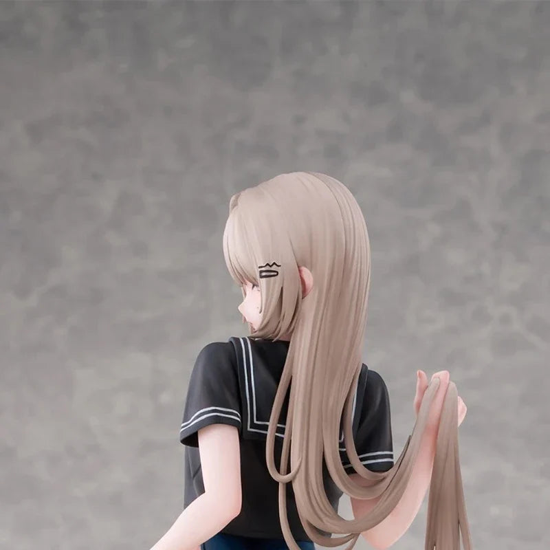 28cm Tsugi no Jugyou wa Suiei Yuzu Anime Girl Figure Pool Open Day Getting Ready To Change Clothes Yuzu Action Figure Model Toys