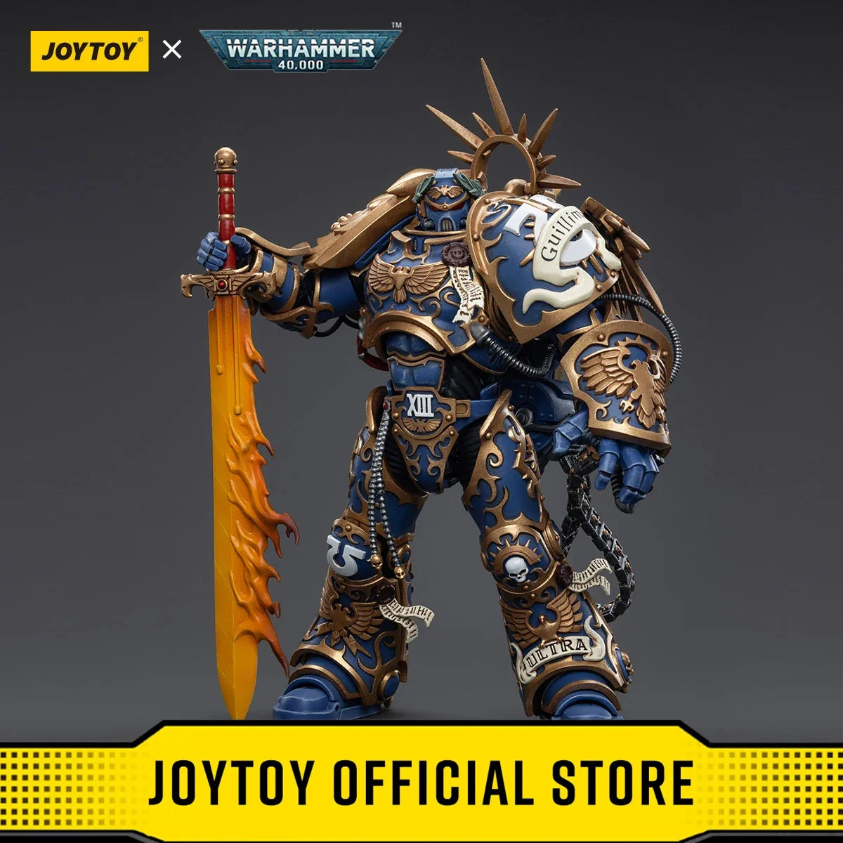 JOYTOY Warhammer 40k 1/18 Action Figures Anime 18.1cm Ultramarines Primarch Roboute Guilliman