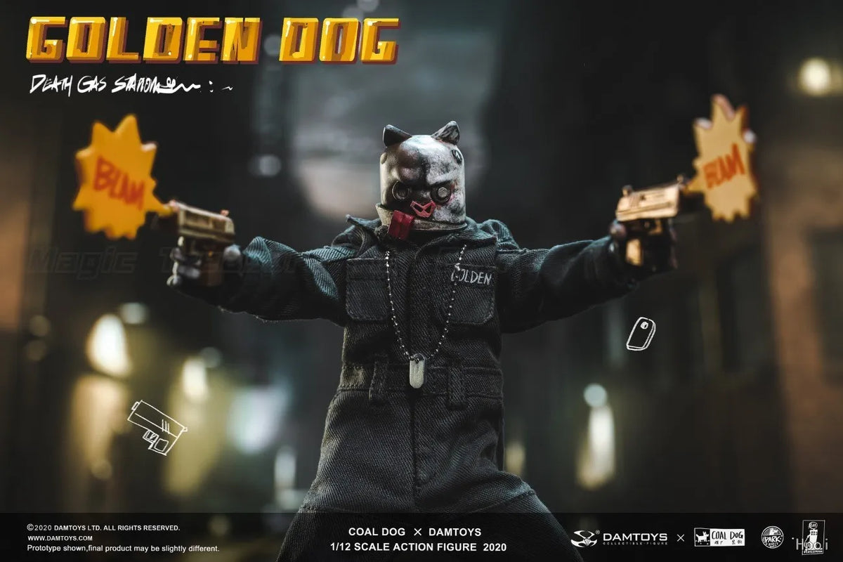 【In Stock】Original DAMTOYS CoalDog GOLDEN DOG 1/12 Action Figure Model Toy Gifts