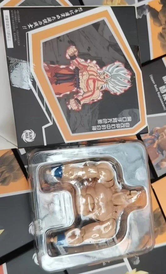 In Stock Black Hole Studio Dragon Ball Son Goku Action Figure Pvc White God Upper Body Plainface Carving SHF Accessory Kit Toy