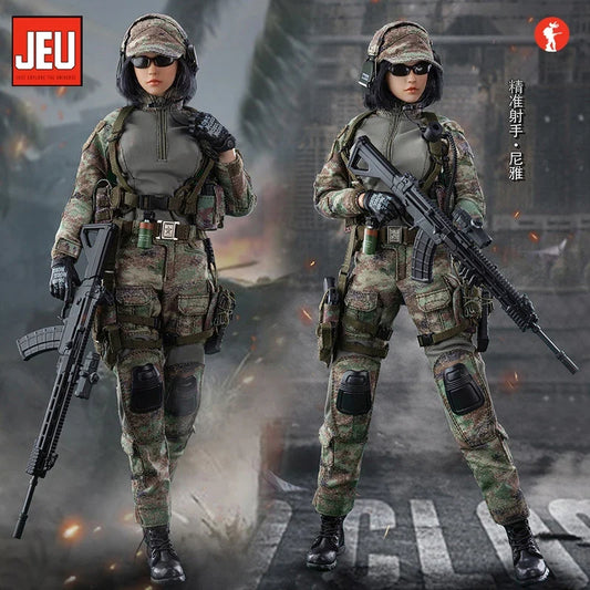 1/6 Scale Military Precision Shooter Nya Female Soldier Realistic Collectible Action Figure Model Toy For Hobbyists
