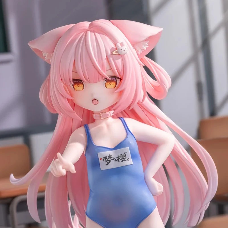 18cm Dream Sakura Changing Cloth Time Anime Girl Figure Original Character Mengying Action Figure Collection Model Doll Toy Gift
