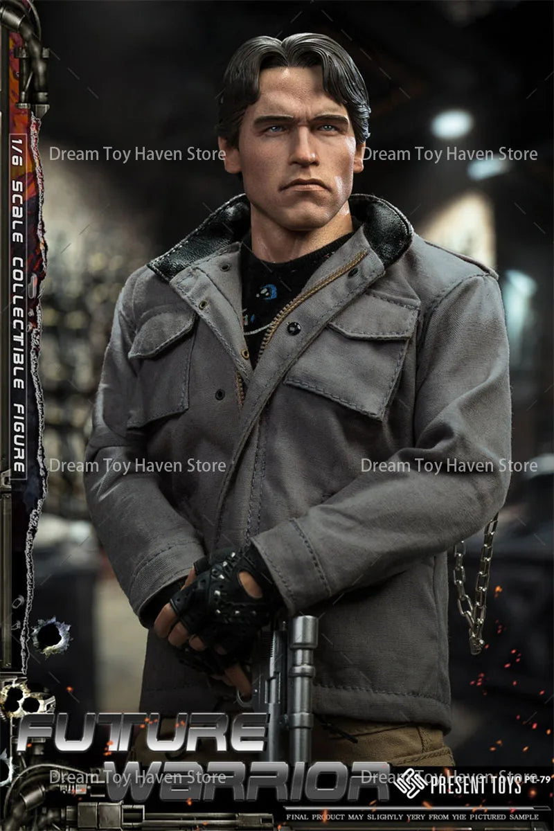 PRESENT TOYS PT-sp79 1/6 Scale Male Soldier Future Warrior Arnold T1 T800 Full Set 12Inch Action Figure Model Collection