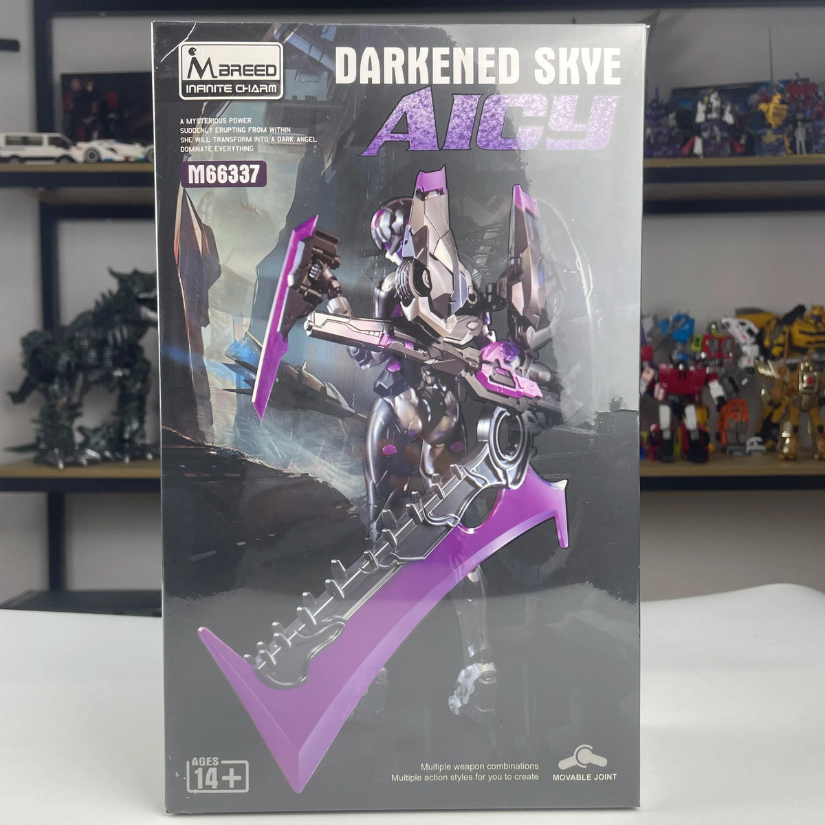 M Breed Infinite Charm M66337 AICY Darkened Skye Arcee Transformation Assembly Model Kit Action Figure Toy
