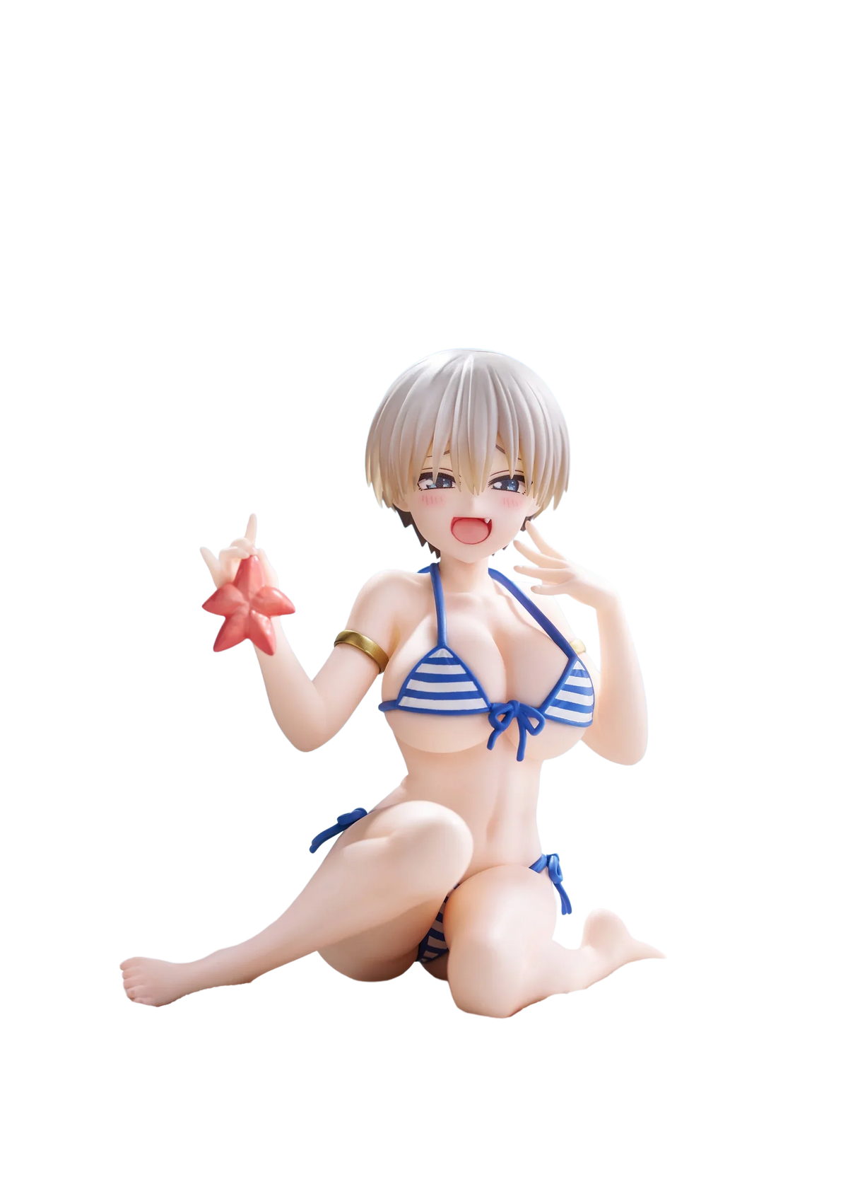 Original Genuine Model Taito Desktop Cute 10cm Uzaki-chan Wants to Hang Out Hana Uzaki Beach Swimsuit Figure Anime PVC Toys