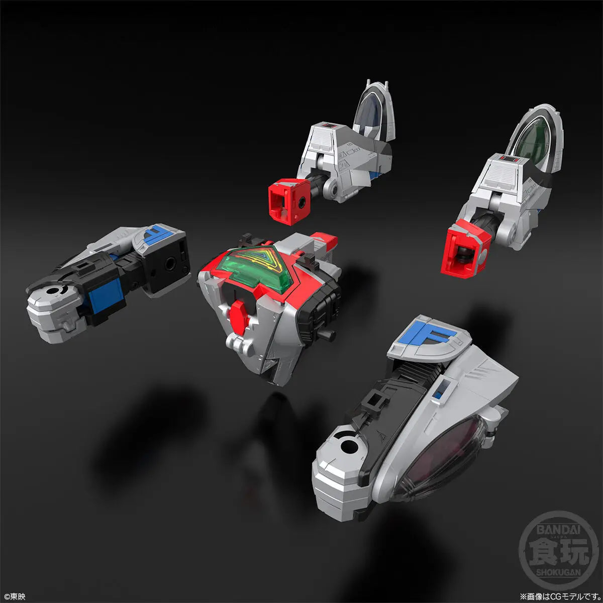 In Stock BANDAI SMP Mirai Sentai Timeranger 3D Formation Time Robot Anime Action Figures Assembly Model Collection Toy