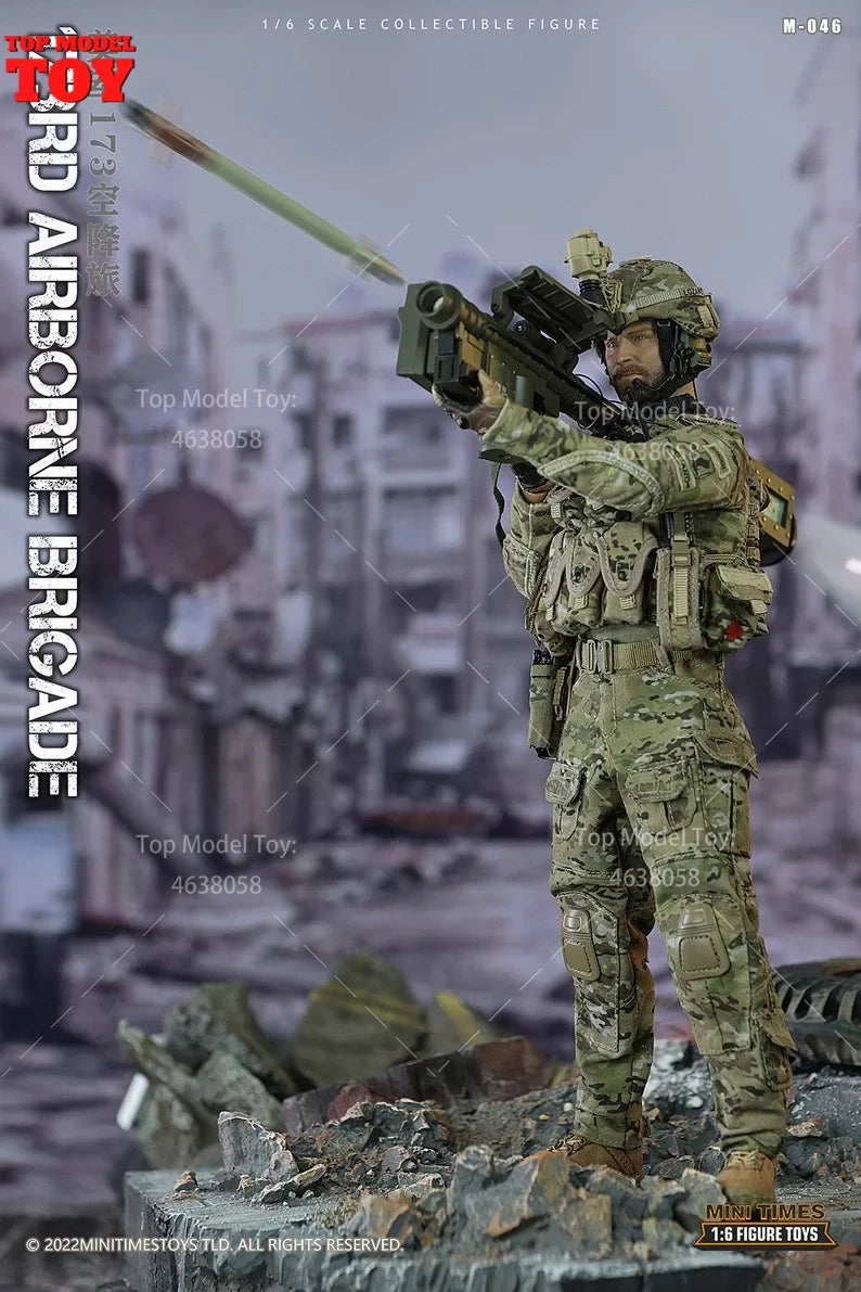 mini times toys M046 1/6 Scale USA 173rd Airborne Brigade Male Soldier Action Figure Body Doll Full Set for Collectible Toy