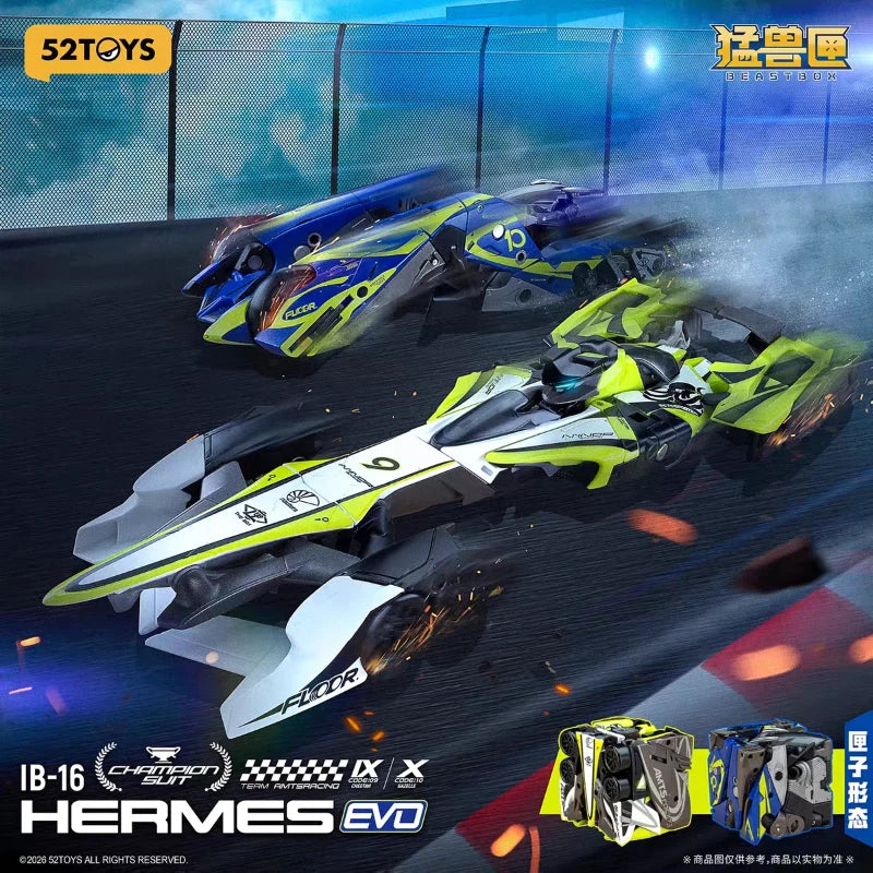 52toys Ib16 Beastbox Omni Squad Divine Walker Can Transformable Mech Armor Robot And Racing Car Double Forms Collecting Gift Toy
