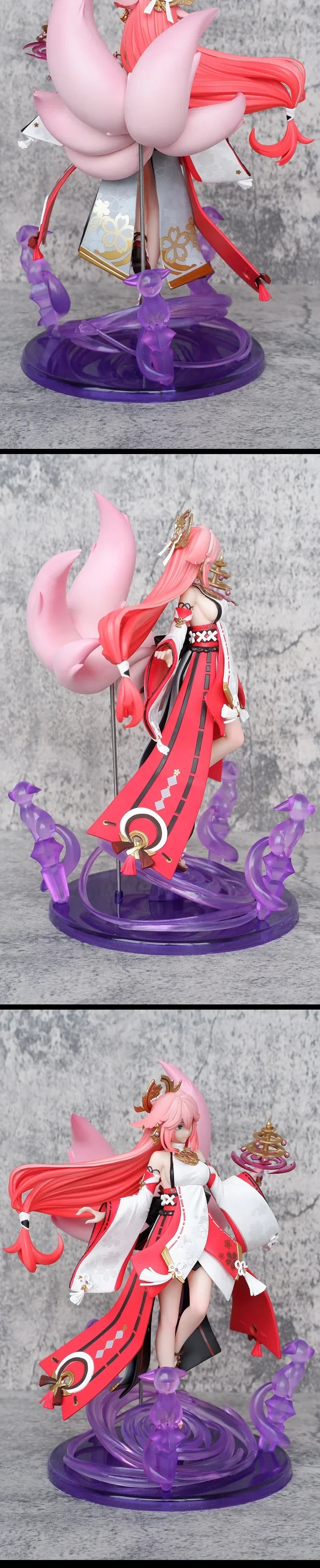 Genshin Impact Yae Miko Figure Game Peripherals PVC Action Figurine Kids Toys Model Collectible Ornaments GIFT