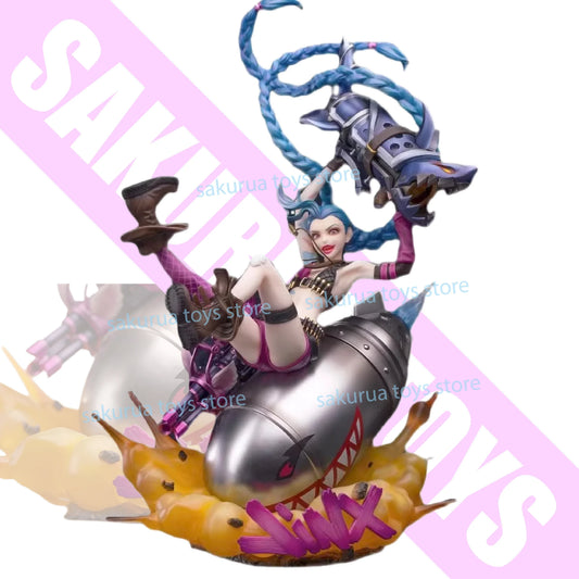 In Stock Myethos League of Legends LOL Jinx JINX Ornaments Figures Game Peripherals Movable Figures Collection Gifts