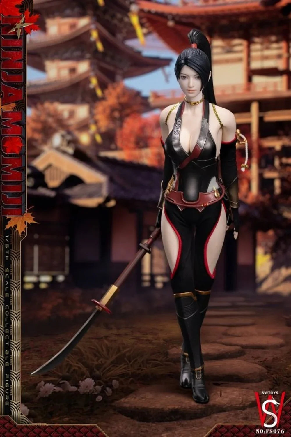 In Stock SWTOYS FS076 1/6 Scale NINJA MOMIJI Replaceable Hand Shape Full Set 12inchs Action Figure Model Toys Gifts