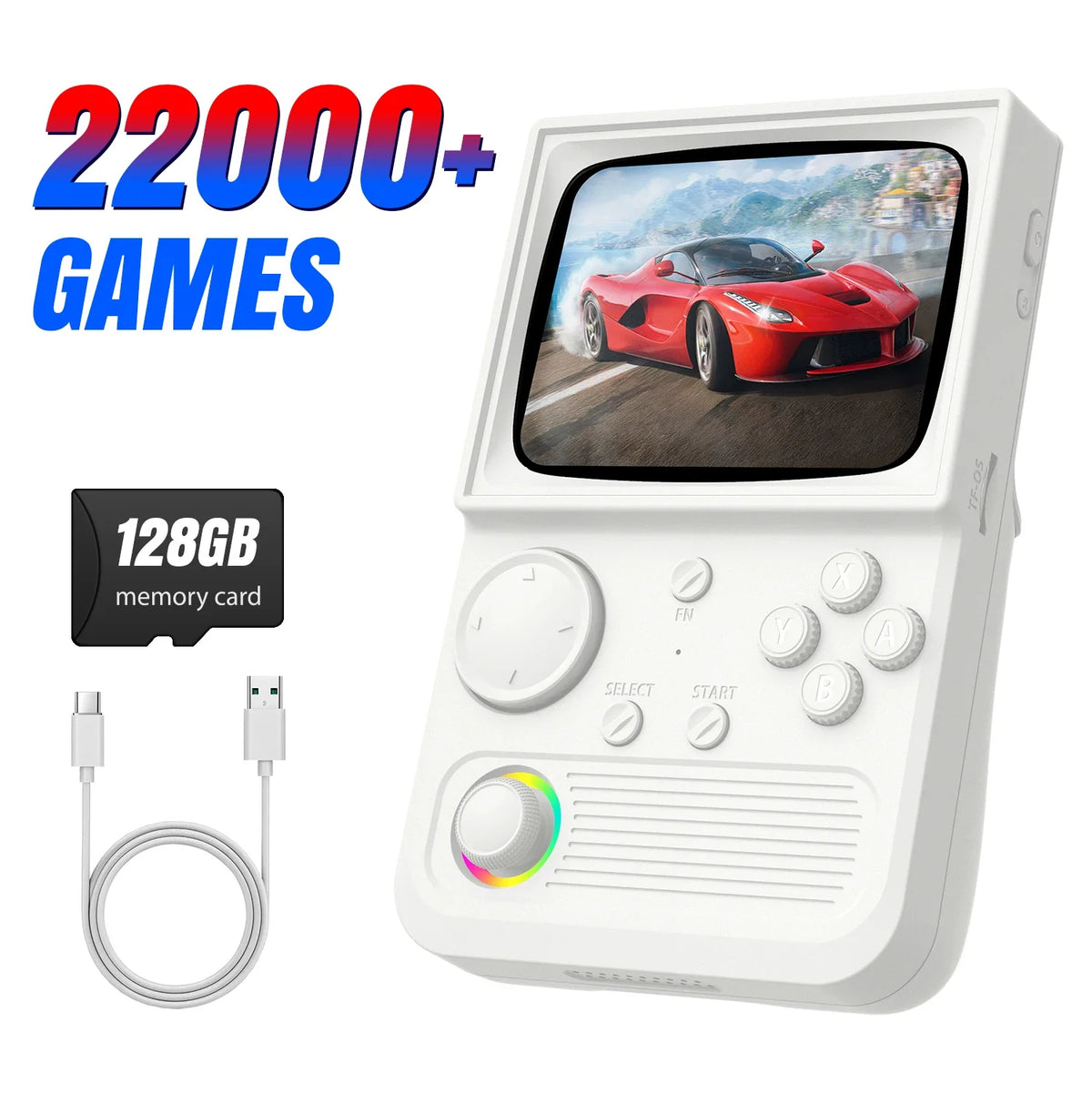 R36T Retro TV Handheld Game Console EmuEMEC System 18000+Game 3.5'' IPS Screen Wi-Fi Multiplayer Portable Pocket Video Console