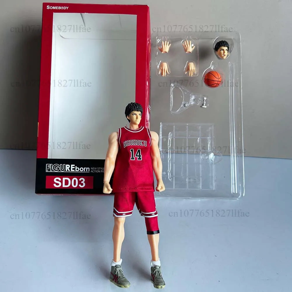 Slam Dunk Shohoku Basketball Player Rukawa Kaede Sakuragi Hanamichi Multiple Figure Eborn SD01 SD03 Action Figure Model Toys