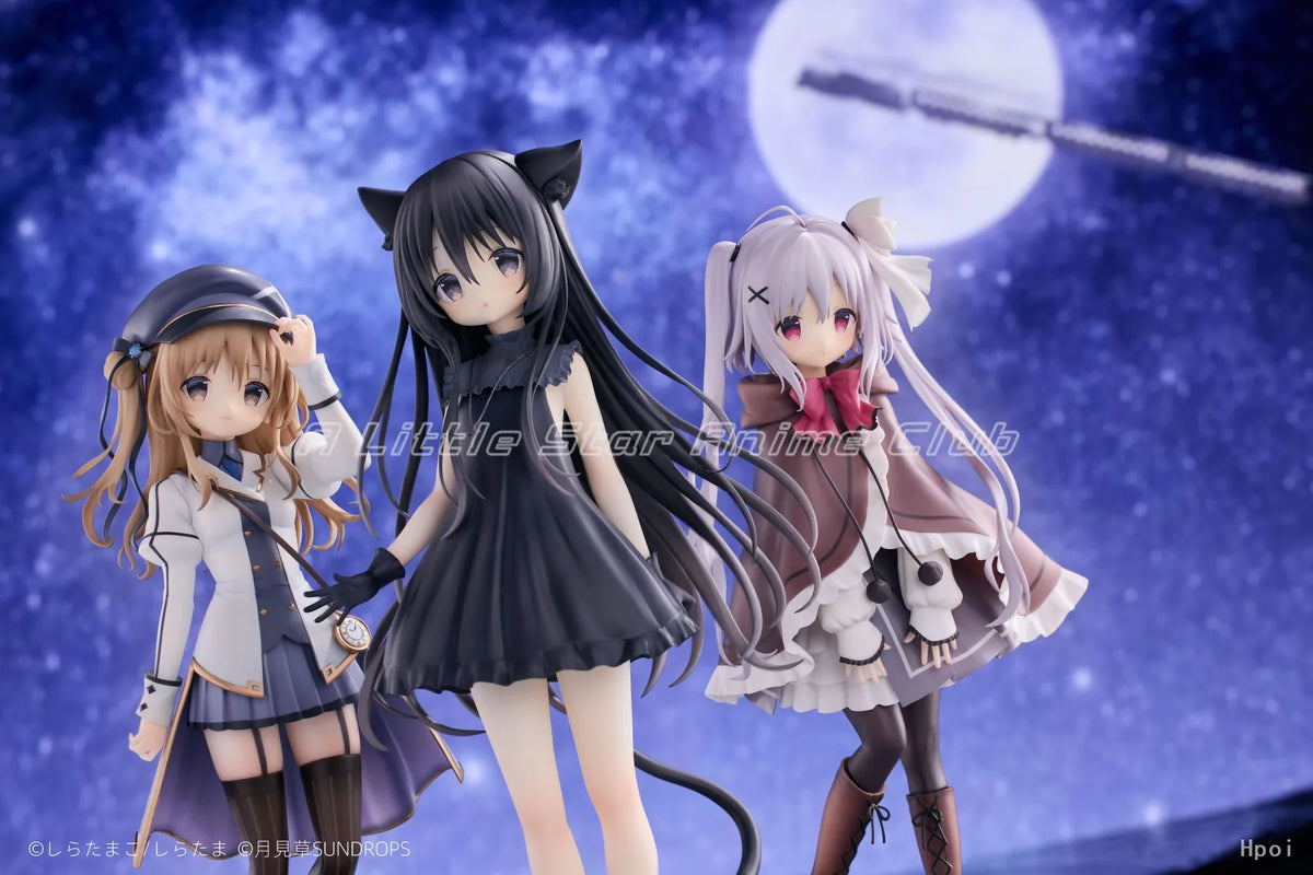 Original SUNDROPS Hoshizora Tetsudou To Shiro No Tabi Karuha/Noir/Neri 1/7 Collection Anime Figures Toys