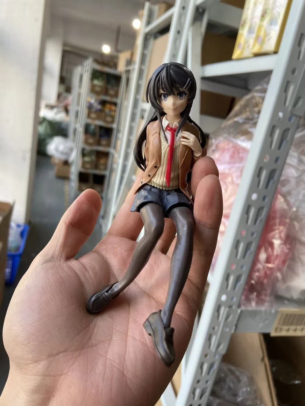 14cm Mai Sakurajima Does Not See The Bunny Girl's Ancestors FigureSakurajima Mai PVC Action PM Chokonose Figure Noodle Stopper