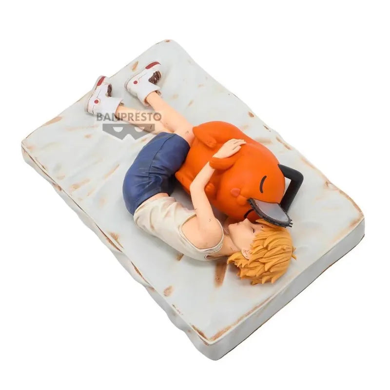 Bandai In Stock Banpresto Anime Chainsaw Man Pochita Denji Break Time Collection Vol.4 Original Action Figure Model Toy Gift DT
