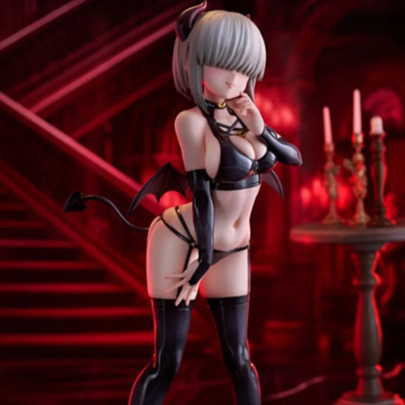 New 28cm Little Devil Uzaki Yanagi Anime Girl Figure Uzaki Chan Wants To Play Pvc Collectible Peripherals For Adult Collection