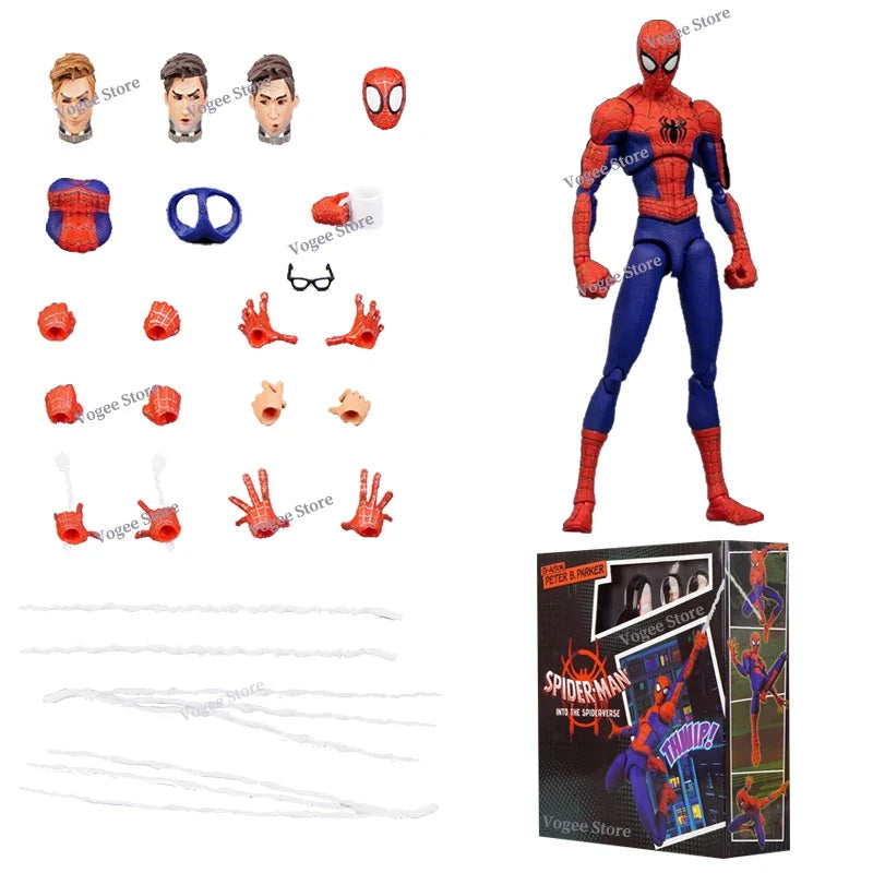 Sentinel Sv Action Miles Morales Gwen Stacy Figure Spiderman Model Spider-man Into the Spider Verse Peter Miles Figurine Toys
