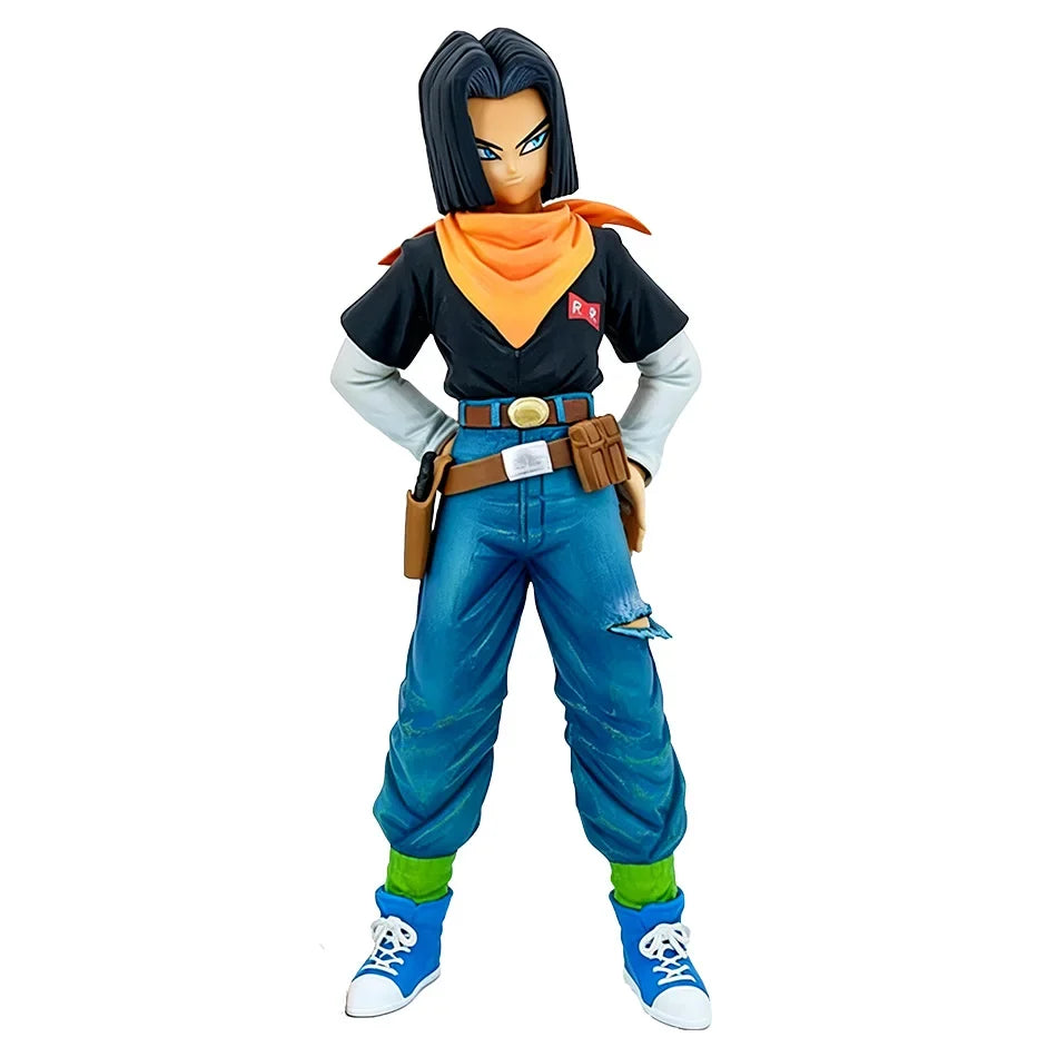 2026 24CM Dragon Ball Z Android 18 17 Anime Figure Action Figure Pvc Model Statue Collection Decoration Toy Ornaments Xmas Gifts