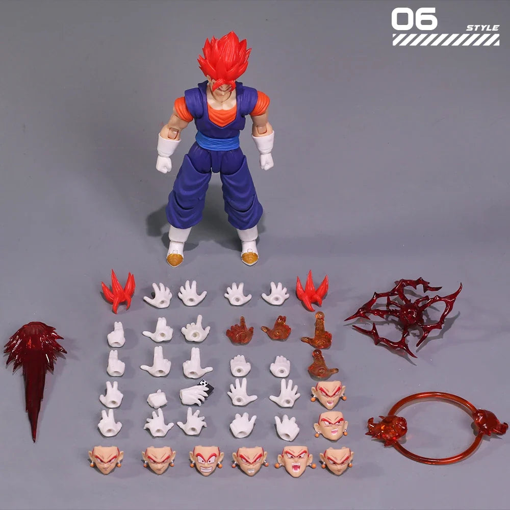 In Stock YGmw Studio OC Dragon Ball SHF Super Saiyan Fusion Warrior Vegito 07 Anime Action Figure PVC Figures Collectible Model