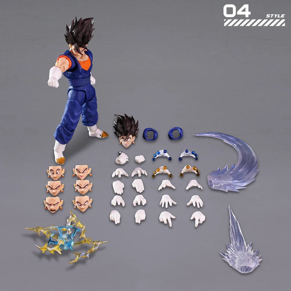 In Stock YGmw Studio OC Dragon Ball SHF Super Saiyan Fusion Warrior Vegito 07 Anime Action Figure PVC Figures Collectible Model