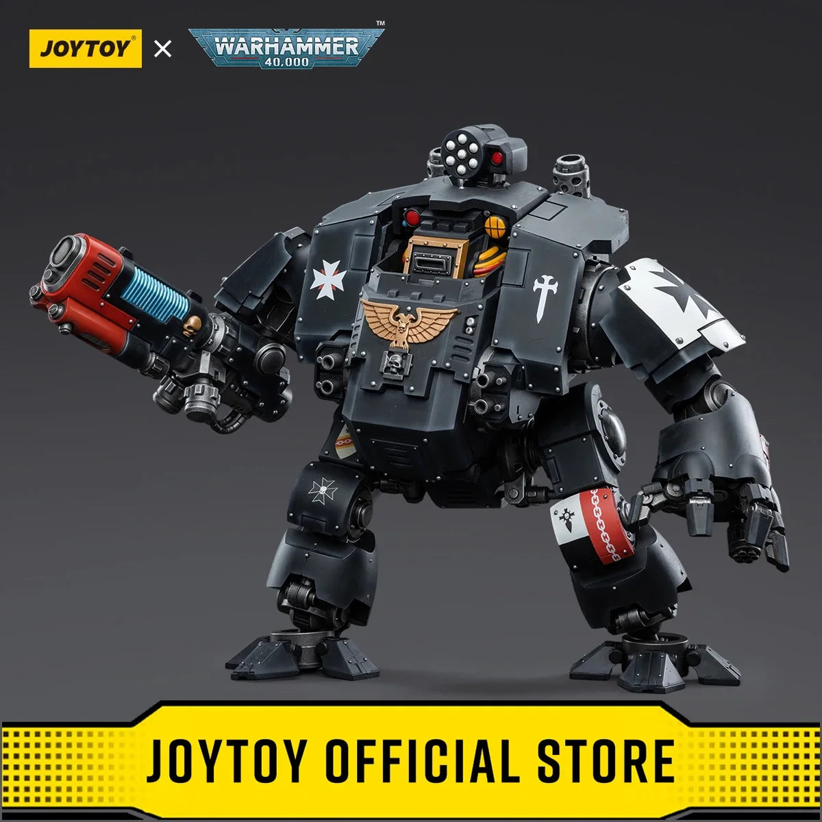 JOYTOY Warhammer 1/18 Action Figures Mecha Black Templars Redemptor Dreadnought