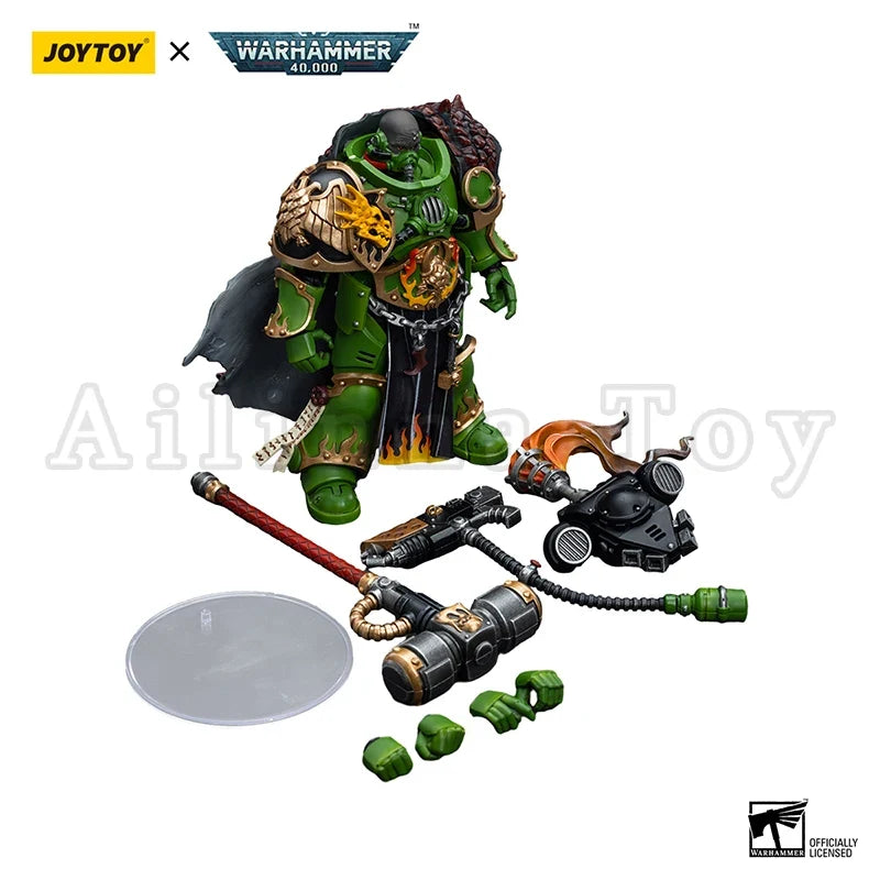 JOYTOY 1/18 Action Figure 40K Salamanders Captain Adrax Agatone Re-issue Version Anime Model Toy