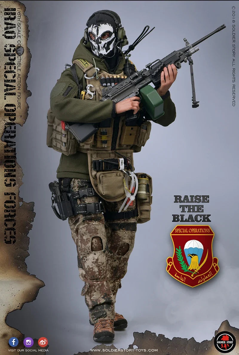 1/6 SoldierStory SS107 Special Operations Forces Army M249 Soldier Full Set Figures Collection Action Doll For Fans