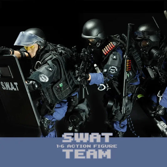 1/6 Scale Simulation Team Police SWAT Military Assualter Breacher Point-man Soldier Model 12inch Action Figure Joint Toy