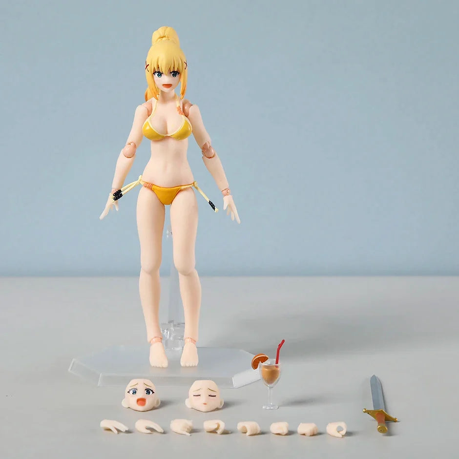figma Darkness Swimsuit ver. EX-065 PVC Action Figure Model Doll Toy Colletible Figurals