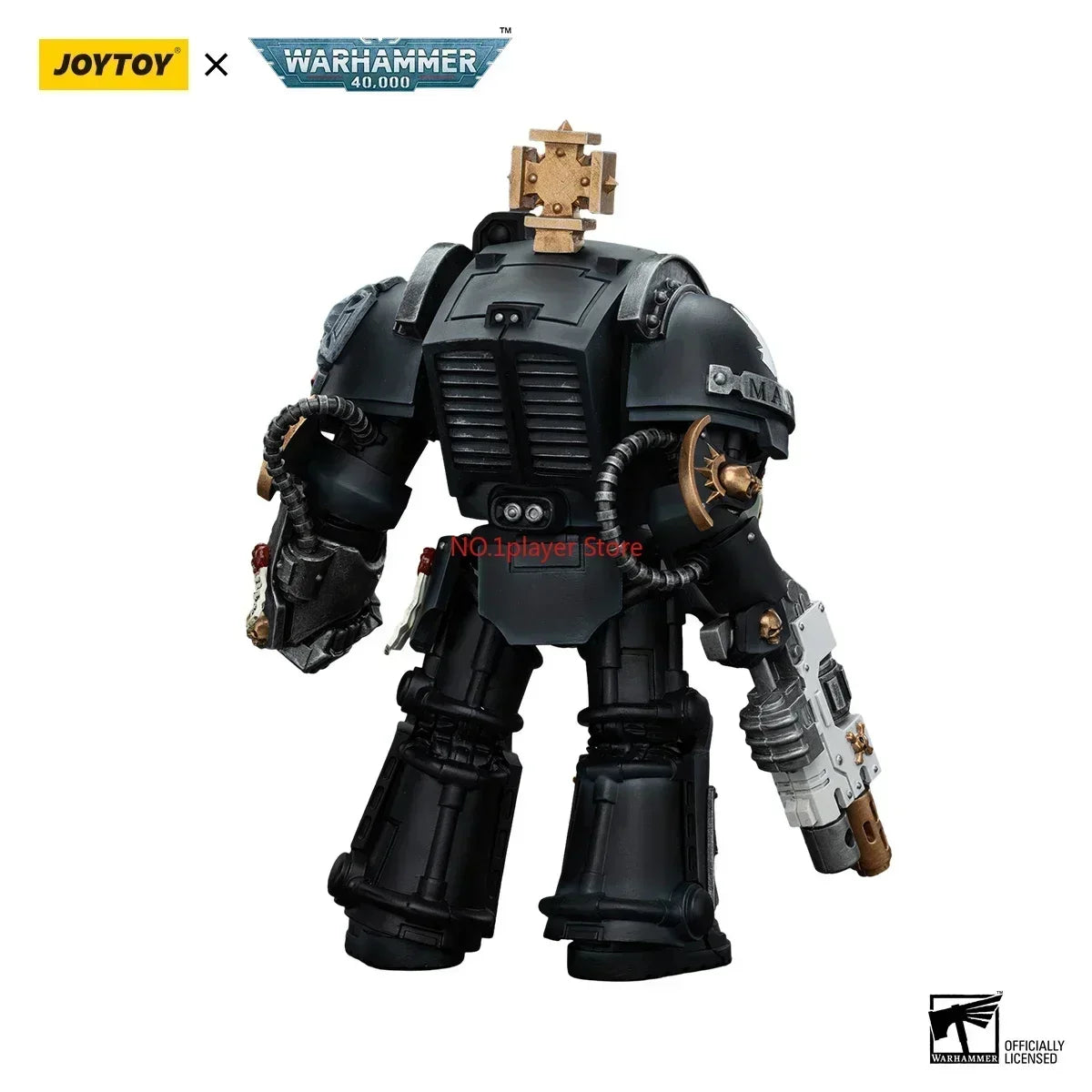 JOYTOY  40k 1/18 Action Figures 14.3cm Iron Hands Captain in Terminator Armour Garage Kit Toys in Stock