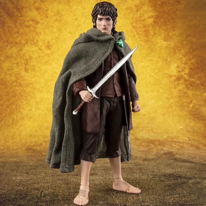 In Stock BANDAI Original S.H.Figuarts THE LORD DF THE RINGS ARAGORN FRODO BAGGINS GOLLUM SHF Action Figure Model Toy Gift forKid