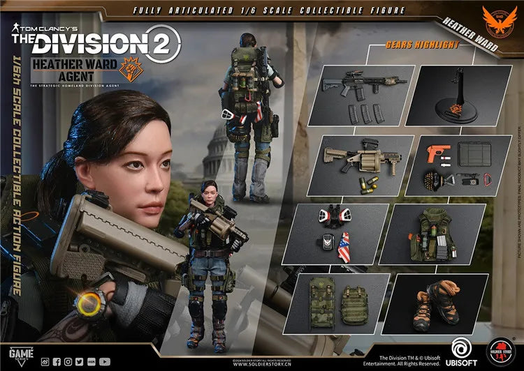 SoldierStory SSG009 1/6 Scale Female Classic Game Character Agent Elite Agent 12inch Full Set Action Figure Model For Fans