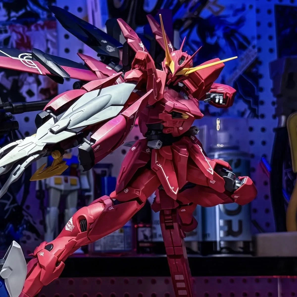 MENGHU Model  MG 1/100 PB ZGMF-X12A Testament red RGX-00 Assembly Model Kits  Anime Action Figure Robot Plastic Model Toys